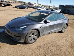 Salvage cars for sale at Colorado Springs, CO auction: 2023 Tesla Model 3