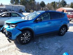 Salvage cars for sale at Mendon, MA auction: 2017 Toyota Rav4 LE