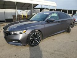 Salvage cars for sale at Fresno, CA auction: 2018 Honda Accord Sport