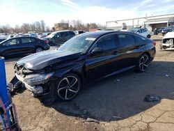 Salvage cars for sale at New Britain, CT auction: 2018 Honda Accord Sport