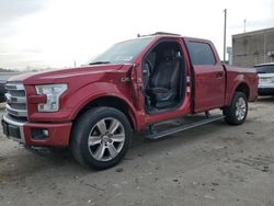 Salvage trucks for sale at Fredericksburg, VA auction: 2015 Ford F150 Supercrew