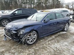 Salvage cars for sale at North Billerica, MA auction: 2024 Audi A4 Premium Plus 45