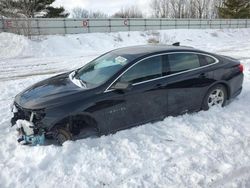 Salvage cars for sale at Davison, MI auction: 2017 Chevrolet Malibu LS