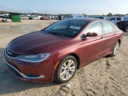 Salvage cars for sale at Houston, TX auction: 2015 Chrysler 200 Limited