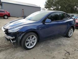 Salvage cars for sale at Midway, FL auction: 2022 Tesla Model Y