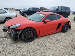 Salvage cars for sale from Copart Taylor, TX: 2017 Porsche Cayman S