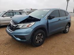 Salvage cars for sale at San Antonio, TX auction: 2015 Honda CR-V LX