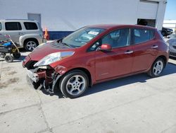 Salvage cars for sale at auction: 2014 Nissan Leaf S