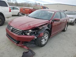 Salvage cars for sale at Spartanburg, SC auction: 2016 Volkswagen Passat S