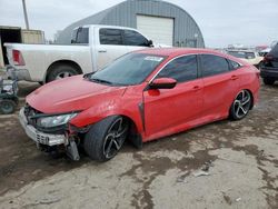 Salvage cars for sale at Wichita, KS auction: 2016 Honda Civic LX