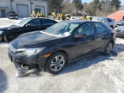 Salvage cars for sale at Mendon, MA auction: 2017 Honda Civic LX