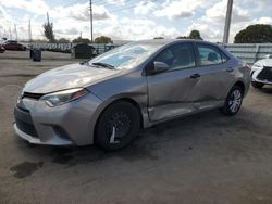 Toyota Corolla l Vehiculos salvage en venta: 2015 Toyota Corolla L