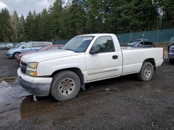 Salvage cars for sale at Graham, WA auction: 2007 Chevrolet Silverado C1500 Classic