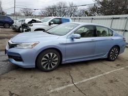 Vehiculos salvage en venta de Copart Moraine, OH: 2017 Honda Accord Touring Hybrid