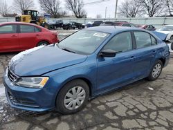 Salvage cars for sale at Moraine, OH auction: 2016 Volkswagen Jetta S