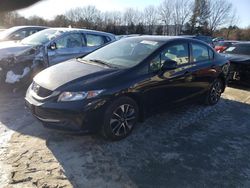 Salvage cars for sale at North Billerica, MA auction: 2013 Honda Civic LX