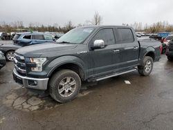 Salvage cars for sale at Woodburn, OR auction: 2015 Ford F150 Supercrew