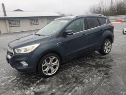 Salvage cars for sale at Grantville, PA auction: 2019 Ford Escape Titanium