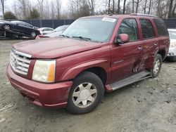 Cadillac salvage cars for sale: 2002 Cadillac Escalade Luxury