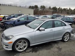 Salvage cars for sale at Exeter, RI auction: 2014 Mercedes-Benz C 300 4matic