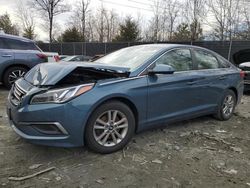 Salvage cars for sale at Waldorf, MD auction: 2016 Hyundai Sonata SE