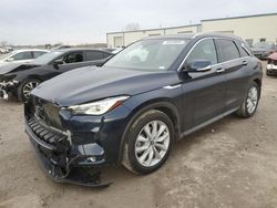 Salvage cars for sale at Kansas City, KS auction: 2019 Infiniti QX50 Essential