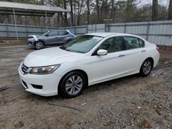 Salvage cars for sale at Austell, GA auction: 2013 Honda Accord LX