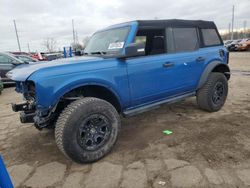 Salvage cars for sale at Woodhaven, MI auction: 2022 Ford Bronco Base