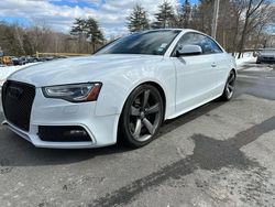 Salvage cars for sale at North Billerica, MA auction: 2015 Audi S5 Premium Plus