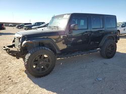 Salvage cars for sale at Andrews, TX auction: 2017 Jeep Wrangler Unlimited Sport