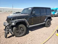 Jeep salvage cars for sale: 2021 Jeep Wrangler Unlimited Sahara