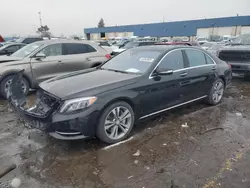 Salvage cars for sale at Woodhaven, MI auction: 2015 Mercedes-Benz S 550 4matic