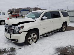 Salvage cars for sale at Ham Lake, MN auction: 2015 Chevrolet Suburban K1500 LTZ