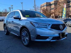 Salvage cars for sale at North Billerica, MA auction: 2018 Acura MDX Technology