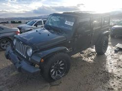 Salvage cars for sale at Magna, UT auction: 2017 Jeep Wrangler Unlimited Sahara