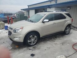 Salvage cars for sale at Wayland, MI auction: 2016 Chevrolet Equinox LTZ