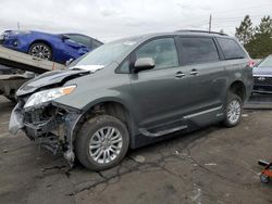 Salvage cars for sale at Denver, CO auction: 2014 Toyota Sienna XLE