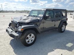 Jeep salvage cars for sale: 2021 Jeep Wrangler Unlimited Sport