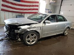 Salvage cars for sale at Lyman, ME auction: 2008 Audi A4 2.0T Quattro