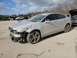 Salvage cars for sale at Ellwood City, PA auction: 2019 Ford Fusion Titanium