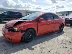 Salvage cars for sale at Arcadia, FL auction: 2008 Honda Civic SI