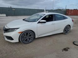 Salvage cars for sale at Homestead, FL auction: 2019 Honda Civic Sport