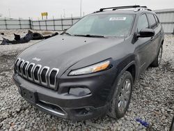 Salvage cars for sale at Cahokia Heights, IL auction: 2017 Jeep Cherokee Limited