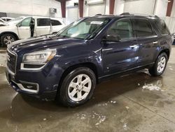 Salvage cars for sale at Avon, MN auction: 2015 GMC Acadia SLE