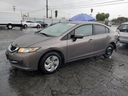 Salvage cars for sale at Colton, CA auction: 2014 Honda Civic LX