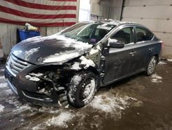 Salvage cars for sale at Lyman, ME auction: 2015 Nissan Sentra S