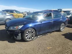 Salvage cars for sale at Brighton, CO auction: 2013 Honda Accord Sport