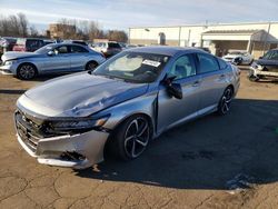 Salvage cars for sale at New Britain, CT auction: 2022 Honda Accord Sport