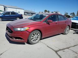 Salvage cars for sale at Tulsa, OK auction: 2017 Ford Fusion SE