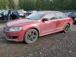 Salvage cars for sale at Graham, WA auction: 2015 Volkswagen Passat S